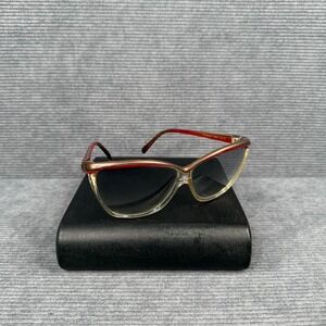 Vintage Courreges 8363 Sunglasses Brown Red Cat Eye France Womens
